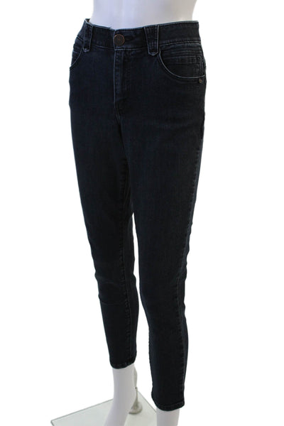 Democracy Women Ankle Skinny Jeans Dark Blue High Rise Size 10