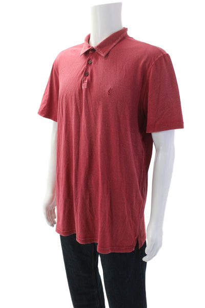 John Varvatos Star USA Mens Polo Shirt Red Size XL