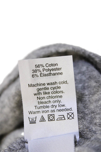Madewell Womens Jersey V-Neck Long Sleeve Top Gray Size M