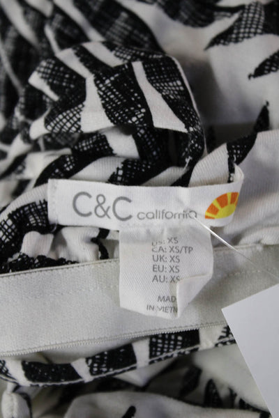 C&C California Women Maxi Tank Dress Black Size XS
