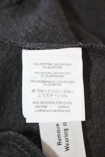 J Crew Womens Dark Gray Round Neck Short Sleeve Blouse Size S