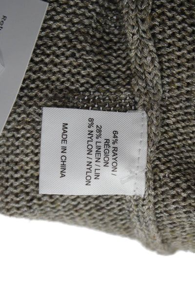 Brochu Walker Women Gray Sleeveless Crewneck Sweater Vest Size S