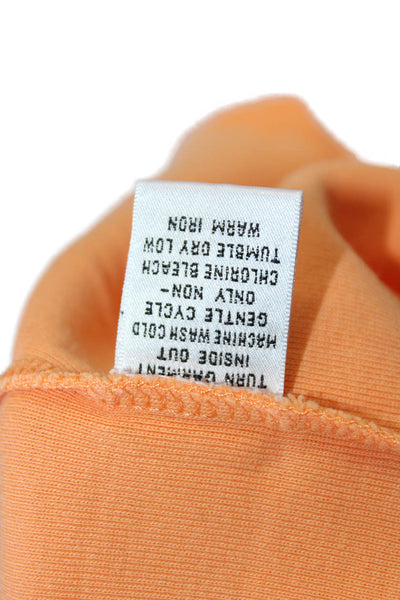Talbots Womens Basic Orange Cotton Crew Neck T-Shirt Short Sleeve Size XL