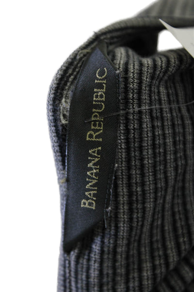 Banana Republic Women Dark Gray Striped Modal Blend Crewneck Tank Size XL