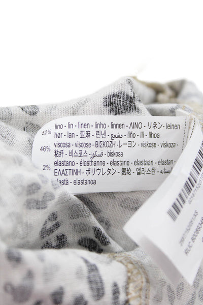 Zara Women Beige Animal Print Sleeveless Bodycon Dress Size XS