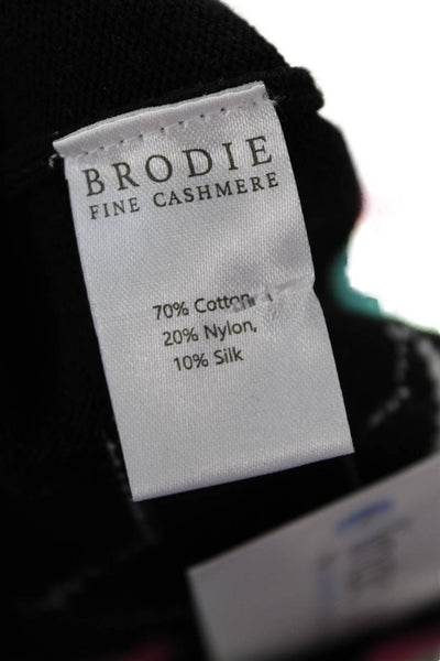 Whisper By Brodie Unisex Pullover Sweater Black Graphic Long Sleeve Size S