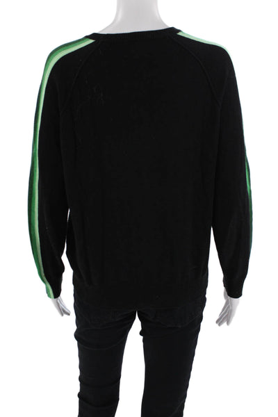 WISPR Unisex Black Striped 90s Pullover Crew Neck Long Sleeve Size XS