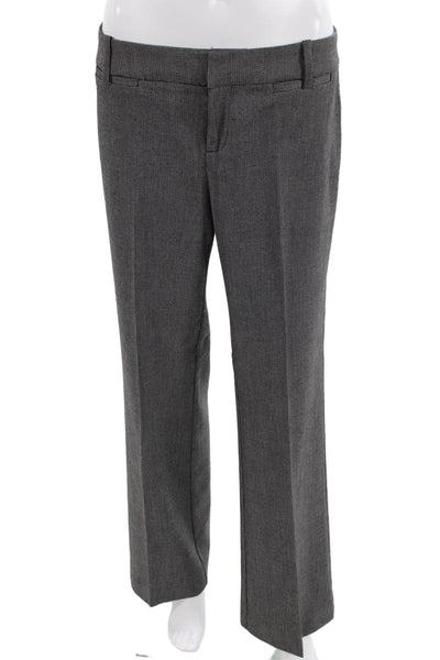 Ecru Women Dress Pants Dark Gray Button 63% Polyester 34% Viscose Size 4