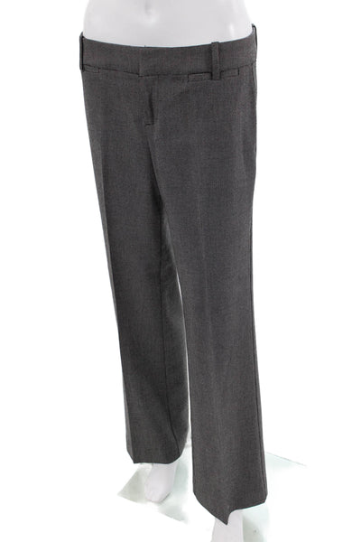 Ecru Women Dress Pants Dark Gray Button 63% Polyester 34% Viscose Size 4