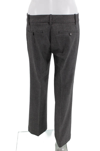 Ecru Women Dress Pants Dark Gray Button 63% Polyester 34% Viscose Size 4