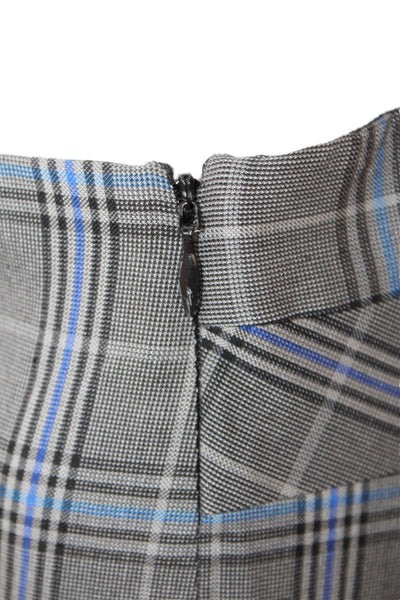 Rag & Bone Women Ankle Cropped Plaid Dress Pants Black Zip Size 4