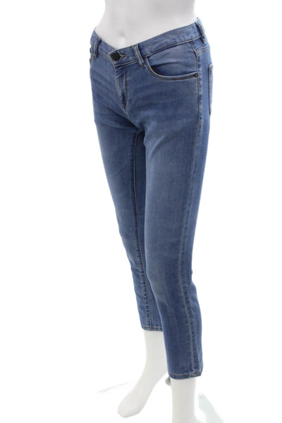 DL1961 Girls Cotton Brady Zippered Slim Jeggings Blue Size 12