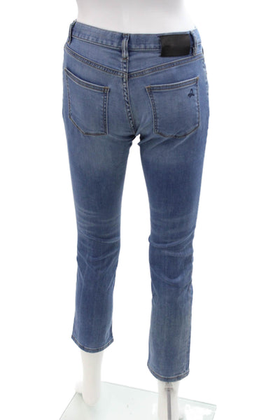 DL1961 Girls Cotton Brady Zippered Slim Jeggings Blue Size 12