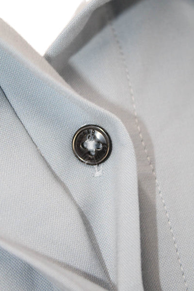 Closed Mens Sleeveless Collared Button-Down Shirt Blue Size S