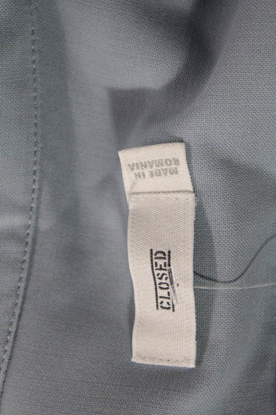 Closed Mens Sleeveless Collared Button-Down Shirt Blue Size S