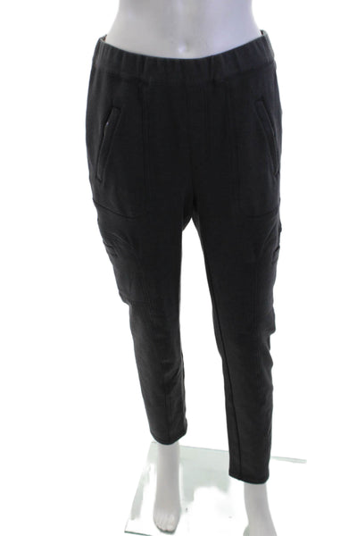 Anthropologie Women Jogger Cargo Pants Dark Gray Army Size S