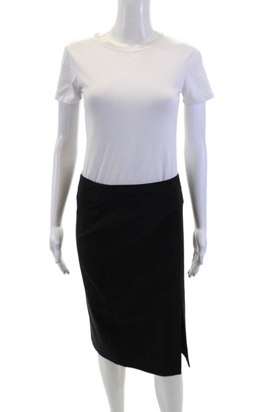 Theory Women Straight Pencil Skirt Black Size 4