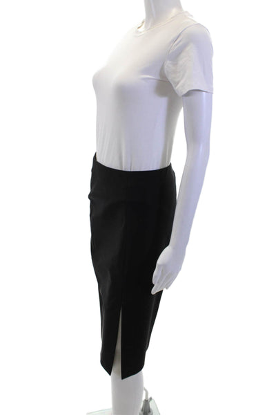 Theory Women Straight Pencil Skirt Black Size 4