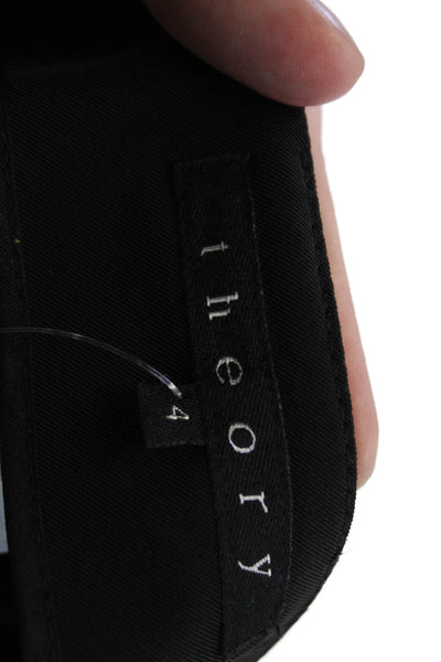 Theory Women Straight Pencil Skirt Black Size 4