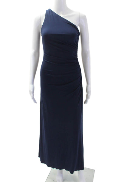 Laundry by Shelli Segal Women Maxi Bodycon Dress Dark Blue Sleeveless Size 2