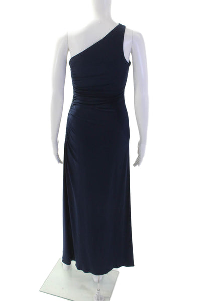 Laundry by Shelli Segal Women Maxi Bodycon Dress Dark Blue Sleeveless Size 2