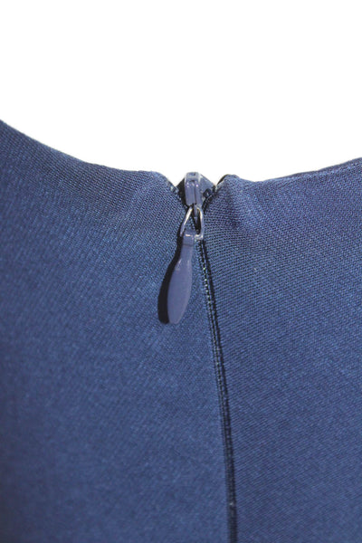 Laundry by Shelli Segal Women Maxi Bodycon Dress Dark Blue Sleeveless Size 2