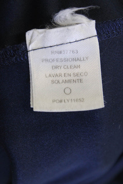 Laundry by Shelli Segal Women Maxi Bodycon Dress Dark Blue Sleeveless Size 2