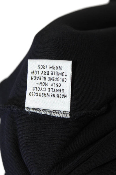 Talbots Women Basic Cotton Crew Neck Short Sleeve T-Shirt Black Size L