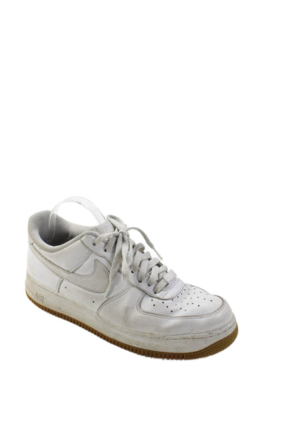 Nike Mens Air Force 1 Low-Top Platform Fashion Sneakers White Size 10.5