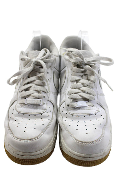 Nike Mens Air Force 1 Low-Top Platform Fashion Sneakers White Size 10.5