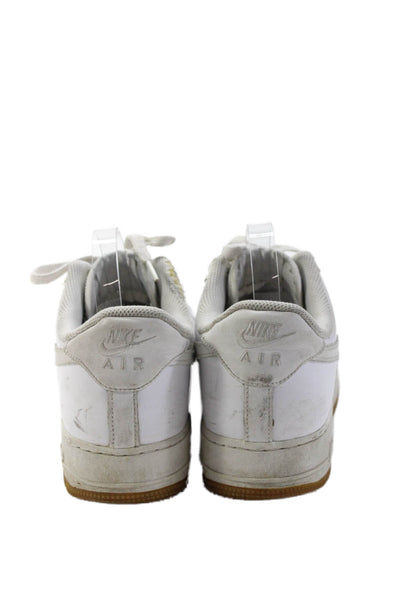 Nike Mens Air Force 1 Low-Top Platform Fashion Sneakers White Size 10.5