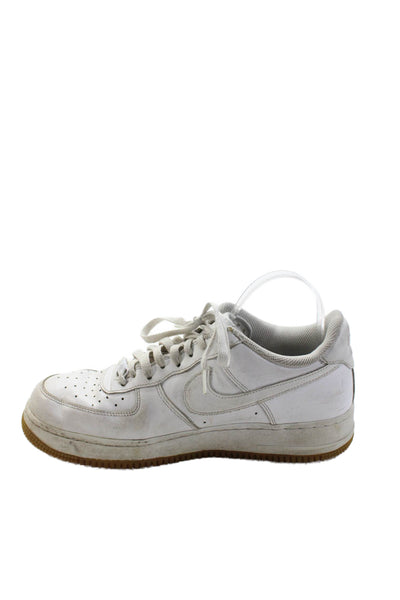 Nike Mens Air Force 1 Low-Top Platform Fashion Sneakers White Size 10.5