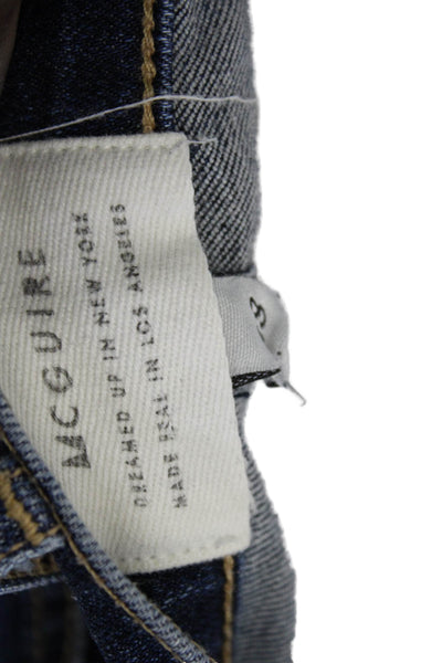 McGuire Women Dark Blue Ankle Skinny Jeans Mid Rise Size 28