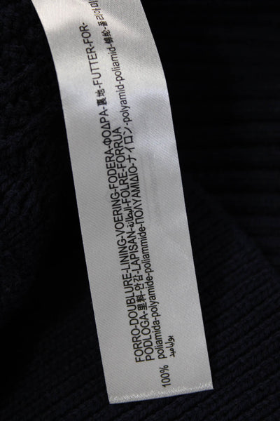 Zara Unisex Dark Blue Cardigan Button V-Neck Long Sleeve Size XS