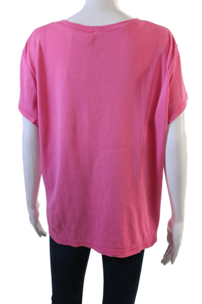 Talbots Women Basic Short Sleeve Crewneck Pima Cotton T-Shirt Size XL