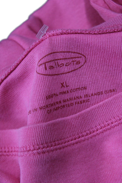 Talbots Women Basic Short Sleeve Crewneck Pima Cotton T-Shirt Size XL