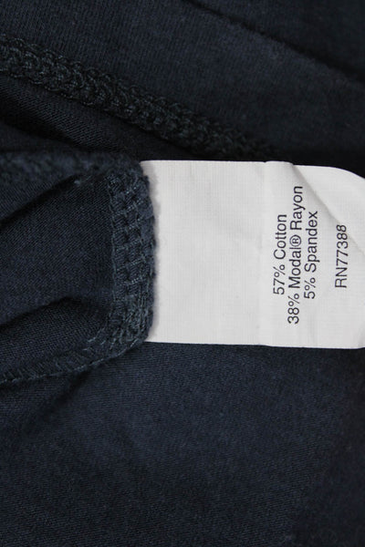 J Crew Women Tank Dress Dark Blue V-Neck Knee Length Size L