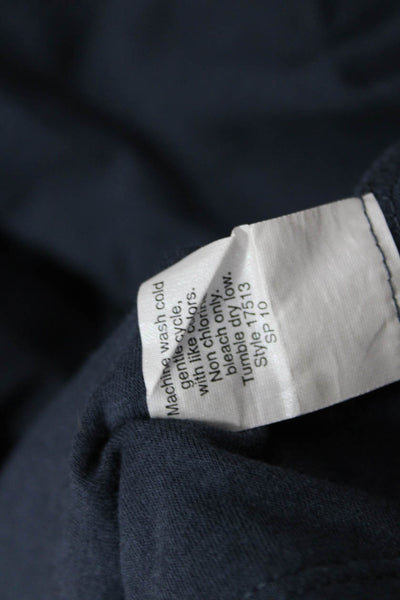 J Crew Women Tank Dress Dark Blue V-Neck Knee Length Size L