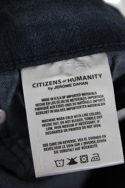 Citizens of Humanity Men Cropped Skinny Dark Blue Jeans Size 33