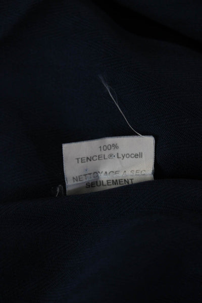 Robert Barakett Men's Button Down Casual Long Sleeves Shirt Navy Blue Size L