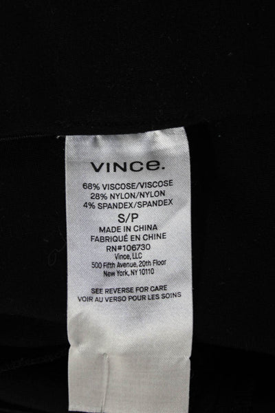 Vince Women Ankle Cropped Dress Pants Black Size S