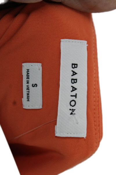 Babaton Womens Orange One Piece Square Neck Sleeveless Beach Size S
