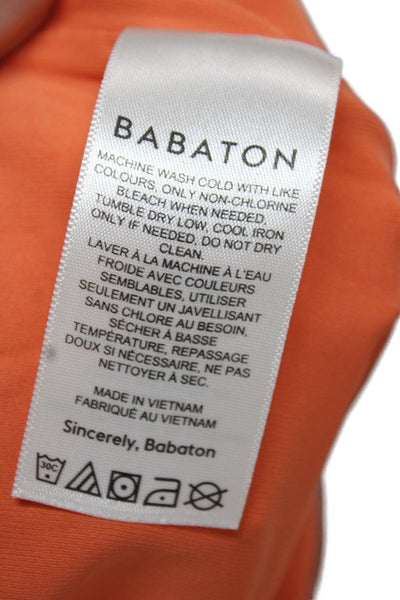 Babaton Womens Orange One Piece Square Neck Sleeveless Beach Size S