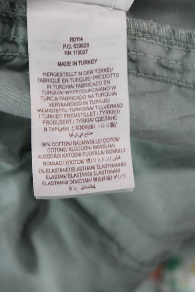 Boden Unisex Gray Cropped Chino Pants 98% Cotton Size 8