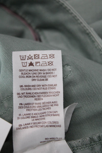Boden Unisex Gray Cropped Chino Pants 98% Cotton Size 8