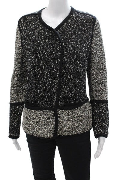 Vince Unisex Black Cotton Wool Sweater Round Neck Long Sleeve Size S