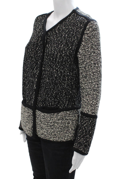 Vince Unisex Black Cotton Wool Sweater Round Neck Long Sleeve Size S