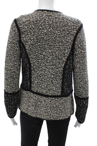 Vince Unisex Black Cotton Wool Sweater Round Neck Long Sleeve Size S