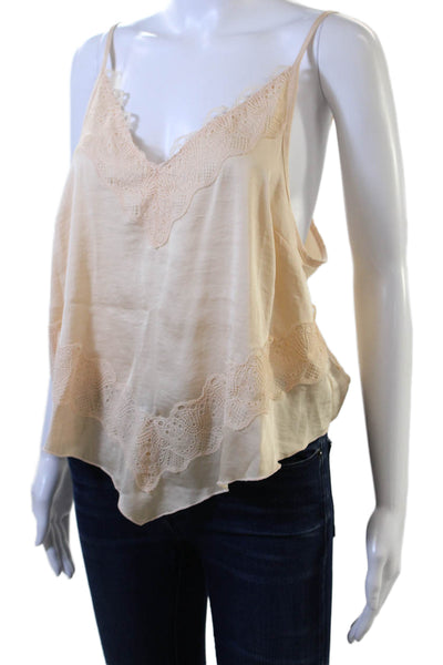 Intimately Free People Womens V-Neck Beige Camisole Polyester Size M