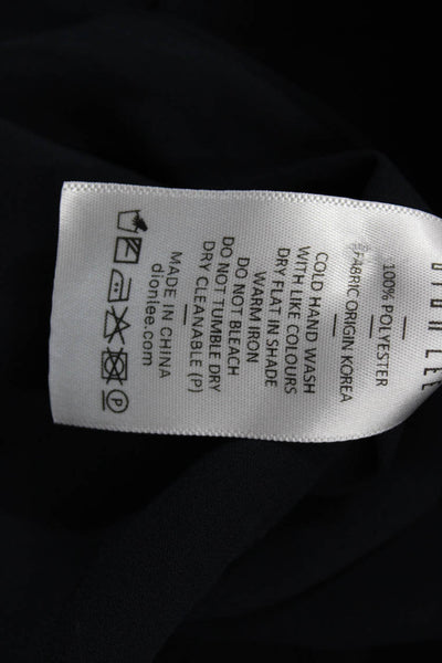 Dion Lee Women Black Slip Maxi Dress V-Neck Sleeveless Size 10